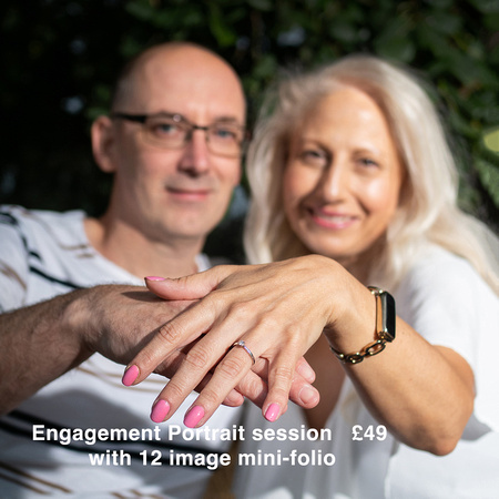 Engagement portrait image